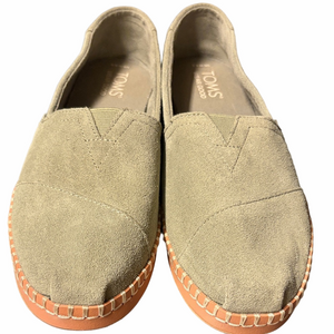 TOMS Women's Alpargata Leather Wrap Slip-On | EUC | Sz 6.5